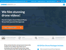 Tablet Screenshot of dronevideos.com